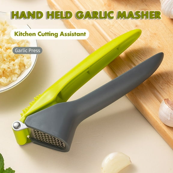 JingChun Stainless Steel Garlic Press Crusher Squeezer Masher Home Kitchen Mincer Tool
