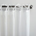 thumbnail image 3 of No. 918 Bethany Slub Textured Linen Blend Sheer Tie Top Curtain Panel, 50"x96", White, 3 of 8