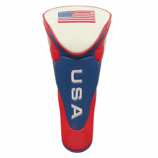 USA Golf Club Driver Head Cover with Flag