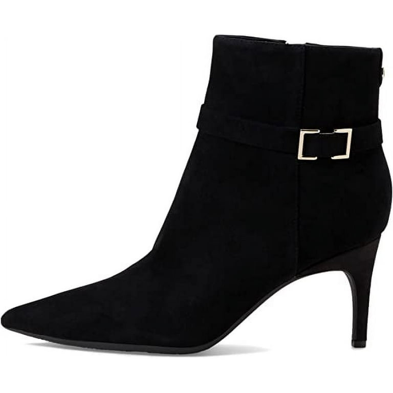 Nine west black suede ankle boots top