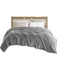 thumbnail image 2 of Grey Super Soft Warm Cozy Flannel Fleece Micro Plush Microfiber Bed Throw Blanket, 2 of 4