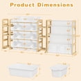 thumbnail image 2 of NEORIVER 4-in-1 Toy Storage Organizer for Kids – 12 Bins & 6 Shelves, Bookshelf and Toy Book Storage for Playroom, Bedroom, Nursery, 2 of 8