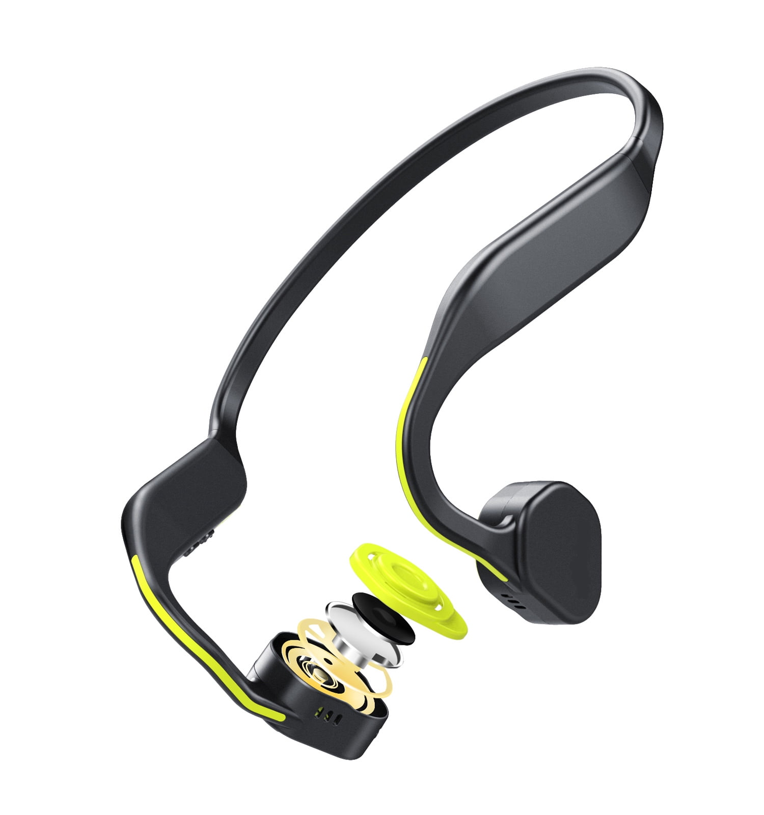 Bedenken onkruid Maak leven Techcomm F1 Titanium Open Ear Wireless Bone Conduction Headphones -  Walmart.com