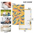thumbnail image 6 of Yayeee 2 Pack Hand Towels for Bathroom 100% Cotton 16" x 28" Soft Absorbent Kitchen Towel, Yellow Sardines Pattern, 6 of 7