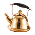 thumbnail image 4 of Elodie Tea Kettle Fast Heating Anti Scalding Handle Small Kitchen Appliance Tea Pot 1.5L Gold, 4 of 8