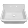 thumbnail image 6 of Old Fashioned Country Fireclay Utility Sink with High Backsplash, 6 of 7