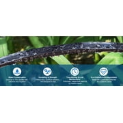 Sunifier Flat Soaker Hose, 100FT-2PACK, PE Material, 60 PSI, Efficient for Lawn, Yard, Snake Soak Design