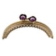 thumbnail image 4 of 2xMetal Bronce Monedero Bolsa DIY Craft Frame Kiss Broche Cerradura Lotus Bead #7 Sunnimix Cerradura de cierre de beso, 4 of 8