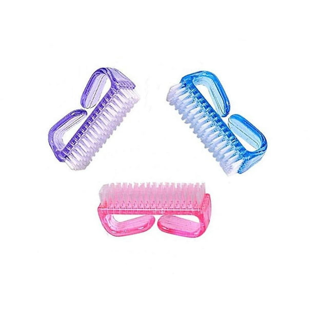 3pcs Handle Grip Nail Brush, Fingernail Scrubbing Cleaning Brushes