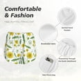 thumbnail image 6 of Lsque Yellow Dandelions Printed Women's Running Shorts with Liner Pockets,Elastic Quick Dry Workout Athletic Gym Yoga Shorts,Womens High Waist Shorts-X-Large, 6 of 9