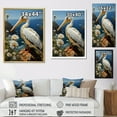 thumbnail image 4 of Designart "Coastal Watch Pastoral Grey Pelican" Animals Canvas Wall Art, 4 of 5