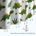 thumbnail image 6 of Green Dinosaurs Classic Ferns Shower Curtain 72"x84" ,Bathroom Decorative Shower Curtains Set with 12 Hooks,Modern Waterproof Washable Shower Curtain, 6 of 6