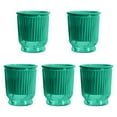 thumbnail image 2 of Vsenkes 5 Pieces Self Watering Plant Pots Desk Planters for Restaurant Balcony Patio Green 12x14.5cm, 2 of 9