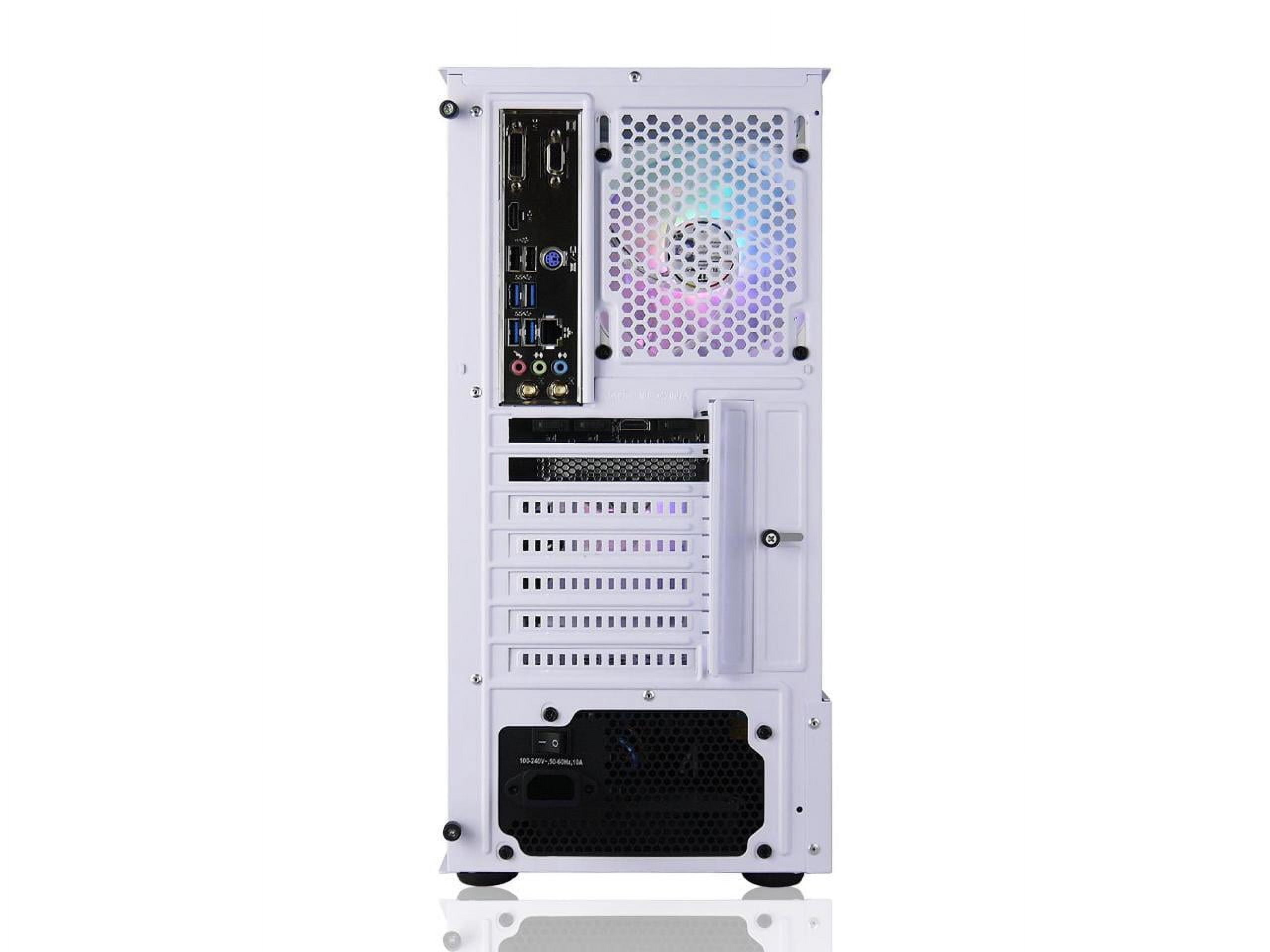 AVGPC Max Series Gaming PC - Intel Core i5-12600KF Unlocked, AMD RX 9060 XT GPU, 32GB RAM, 1TB M.2 NVMe SSD, 240mm Liquid CPU Cooler, ARGB Fans, Wifi/AC, MAX ATX Case, Windows 11 White