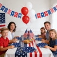 thumbnail image 6 of 4Th of July Paper Plates, Disposable Patriotic Independence Day Dessert Plate Set, for Party Dinnerware Supplies Holidays Decoration 11Pcs Blue, 6 of 6