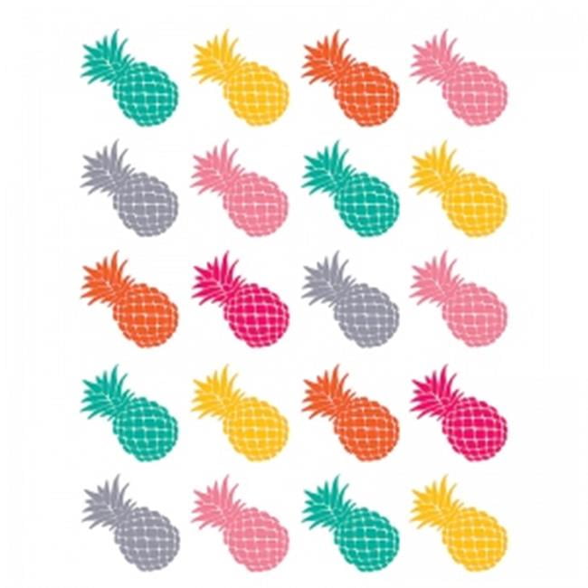 Pineapple REWARD STICKERS 65 Small Sticky White Paper Labels ENVELOPE SEALS NEW 