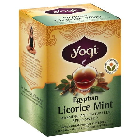 Yogi Egyptian Licorice Mint Tea, 16 Tea Bags