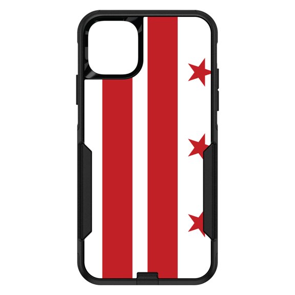 DistinctInk Custom SKIN / DECAL compatible with OtterBox Commuter for iPhone 11 Pro (5.8" Screen) - Washington DC Flag - US State Flag