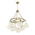thumbnail image 5 of Trade Winds Sophia 9-Light Chandelier in Natural Brass, 5 of 6