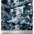 thumbnail image 3 of Soimoi polyester Crepe Fabric Two Tone With White Camouflage Printed Craft Fabric by the Yard 52 Inch Wide, 3 of 3