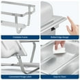 thumbnail image 4 of Stainless Steel Buffet Server Set, 3-Well Rectangular Chafing Dish Multi-Compartment Food Warmer for Catering, Wedding Events, Home Parties, 4 of 7