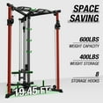thumbnail image 4 of Cable Crossover Machine, Dual Pulley Cable Machine, 400lbs Plate loaded Cable Fly Machine for Home Gym, Standard Home Gym Equipment with Pulley,230 lbs Sets, 4 of 7