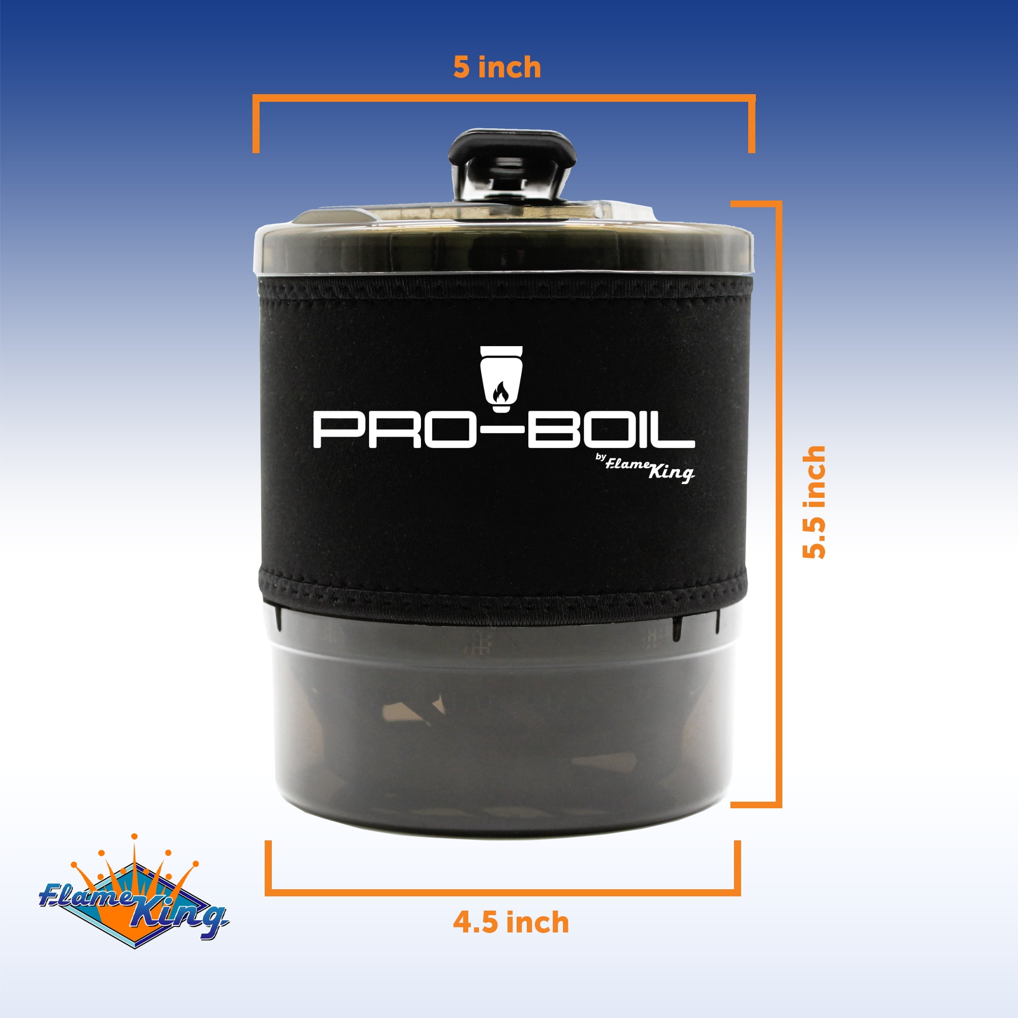 Flame King Pro-Boil All-in-1 Camping Stove Propane, Backpacking Propane Stove, 1.41 lbs