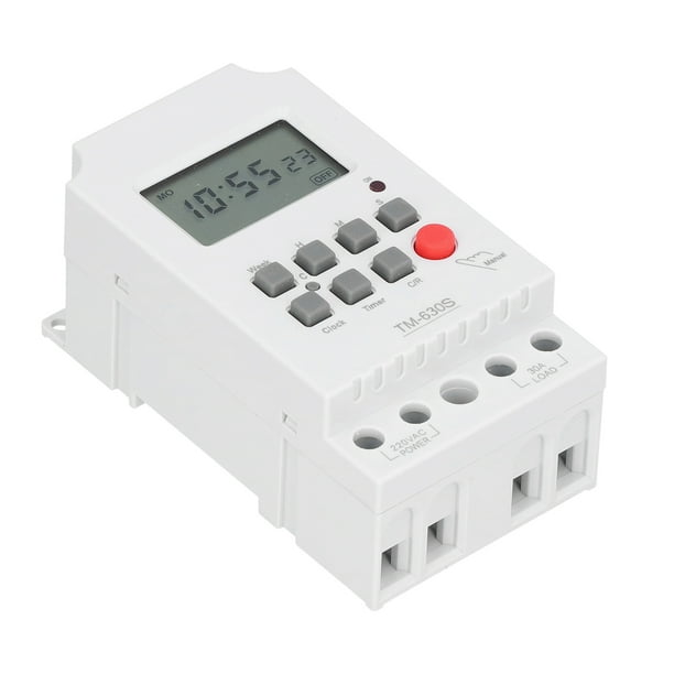 Interruptor temporizador programable Nikou Accesorios electrónicos pantalla Digital 220V