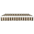 thumbnail image 3 of Awntech Full Cassette Right Motorized Patio Retractable Awning, Brown/Tan Stripe, 3 of 7