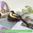 thumbnail image 2 of Clip de pájaro de espuma de simulación Artificial amarillo, adornos de pájaro gorrión con plumas para decoración artesanal de Navidad, 16cm/6 pulgadas, 2 uds., 2 of 5
