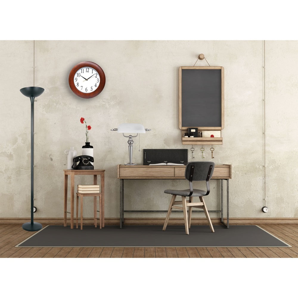 Alera Torchier Floor Lamp, 12.5"w x 12.5"d x 72"h, Matte Black -ALELMPF52B