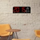 thumbnail image 4 of Reloj despertador digital de pared con ajuste de brillo de 4 niveles y configuración de alarma dual. Rojo, 4 of 7