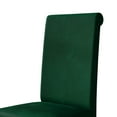 thumbnail image 4 of Castle Place Simple Sophisticated Velvet Upholstered Dining Chairs, Green, Set of 2, 4 of 9