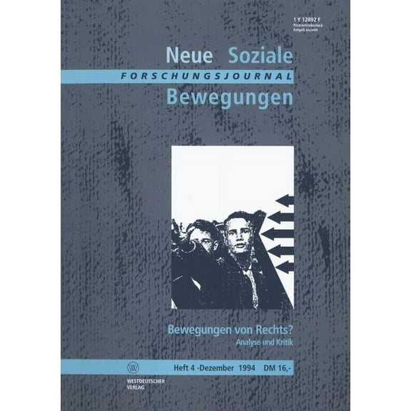 Forschungsjournal Neue Soziale Bewegungen, (Paperback)