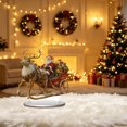 thumbnail image 7 of Clearance 2D Santa Sleigh Figurines Christmas Decor, Cute Santa Christmas Decorations for Home, Christmas Centerpieces Figurine for Tables, 7 of 7