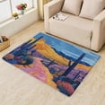 thumbnail image 2 of Cactus Rug for Living Room - 4x5 Rug - Cactus Rug - Tropical Plant Western Desert Area Rug - Cacti Rugs - Arizona Carpet, 2 of 7