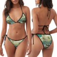 thumbnail image 3 of Balery Serene Coastal Blue Sky Pijama Estampado Bikini de Dos Piezas para Mujer - Conjunto de Bikini Ajustable Sexy y Cómodo para Playa, 3 of 6