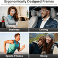 thumbnail image 6 of HBMYN Ai Translator Smart Glasses for Men Women,Bluetooth Audio Glasses with 110+ Translation,Smart Glasses Real-Time Translation,Multifunctional Bluetooth Glasses Open Ear Lightweight(White), 6 of 6