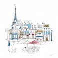 thumbnail image 2 of Tillmon, Avery 12x12 White Modern Wood Framed Museum Art Print Titled - World Cafe II Paris Color, 2 of 4
