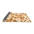 thumbnail image 2 of Ahgly Company Indoor Square Abstract Orange Modern Area Rugs, 4' Square, 2 of 4