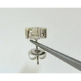 thumbnail image 6 of 2.00CT NATURAL PRINCESS CUT DIAMOND STUD EARRINGS J/SI-1, 6 of 10