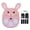 Pink, variant on Rupoun Bunny Shaped Music Boxing Machine Cute Cartoon Wall Mounted Punching Trainer for Kids Blue 9.4 x 12.6 in / 24 x 32 cm