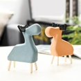 thumbnail image 2 of Estatuas de animales en miniatura de cerámica, en miniatura, adorno de muebles, estantería , decoración, adornos, manualidades, - Alce Sunnimix Estatua en miniatura, 2 of 7