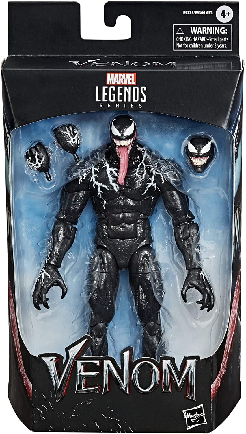 Spider-Man Marvel Legends Series 6-inch Symbiote Action Figure Toy 4 Alternate Hands Includes 4 Accessories 