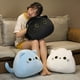 thumbnail image 5 of 15-70CM encantadora bola redonda gato almohada de peluche juguetes de peluche suave muñeca de animales de dibujos animados gatos negros cojín para siesta regalo de cumpleaños de Navidad, 5 of 5