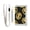 Dollar Sign, variant on Nylon Trifold Card Wallet with ID Window Zipper Pocket for Men Women Teen Funny Animal Masks