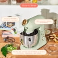 thumbnail image 6 of Beautiful 6 Qt Tilt-Head Stand Mixer with Dough Hook, Flat Beater, Balloon Whisk, Pastry Beater & Slicer/Shredder Set, Sage Green by Drew Barrymore, 6 of 17