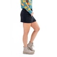 thumbnail image 4 of Charcoal Corduroy Button Front Skirt - Casual High-Waist Mini Skirt, 4 of 4