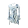 thumbnail image 1 of Traje de baño de mujer, elegante conjunto de bikini con cuello en V fruncido y volantes, traje de baño para piscina de verano, viajes y vacaciones., 1 of 10