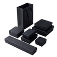 thumbnail image 1 of Caja de embalaje para joyería, anillo, collar, pendientes, pulsera, pendientes, pulsera, piel de vaca negra, cubierta de cielo, 1 of 1